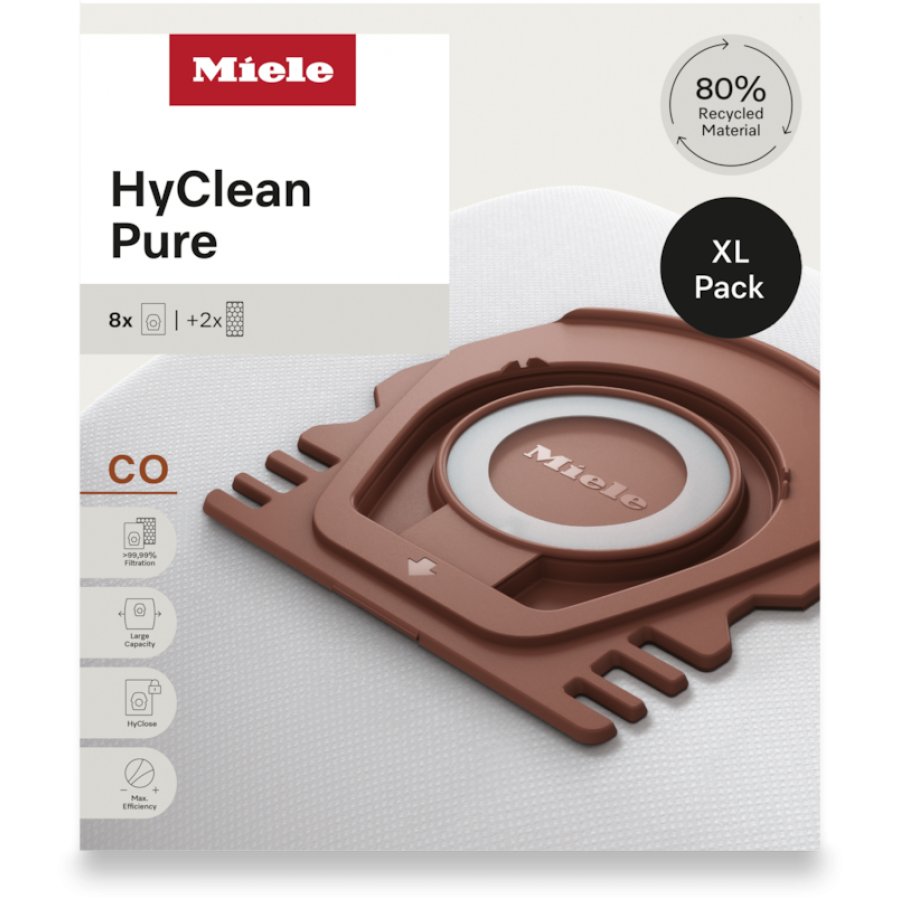 Miele CO XL HyClean Pure 8 stofzuigerzakken