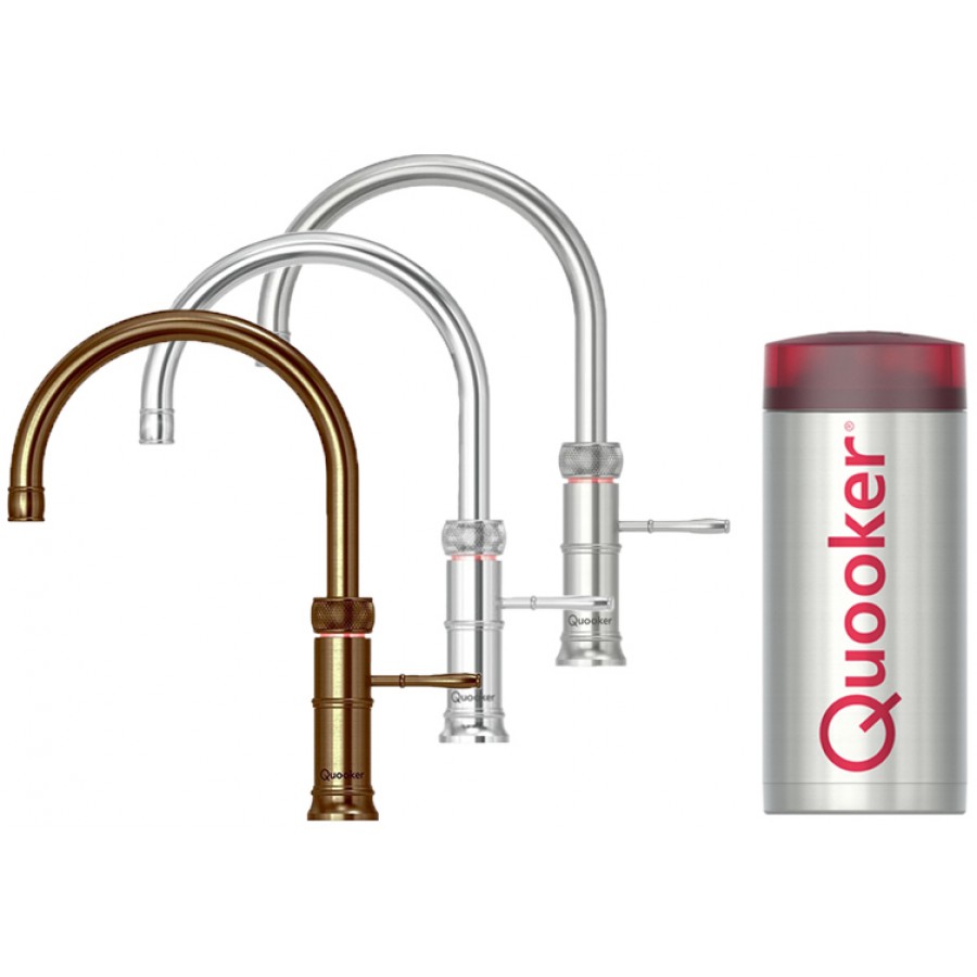 Quooker Classic Fushion Round kokend- en warm waterkraan