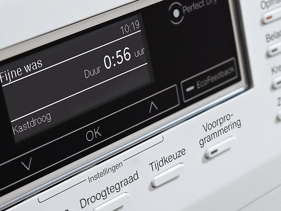Miele Voorprogrammering - Miele TCR 790 WP Eco - Steam